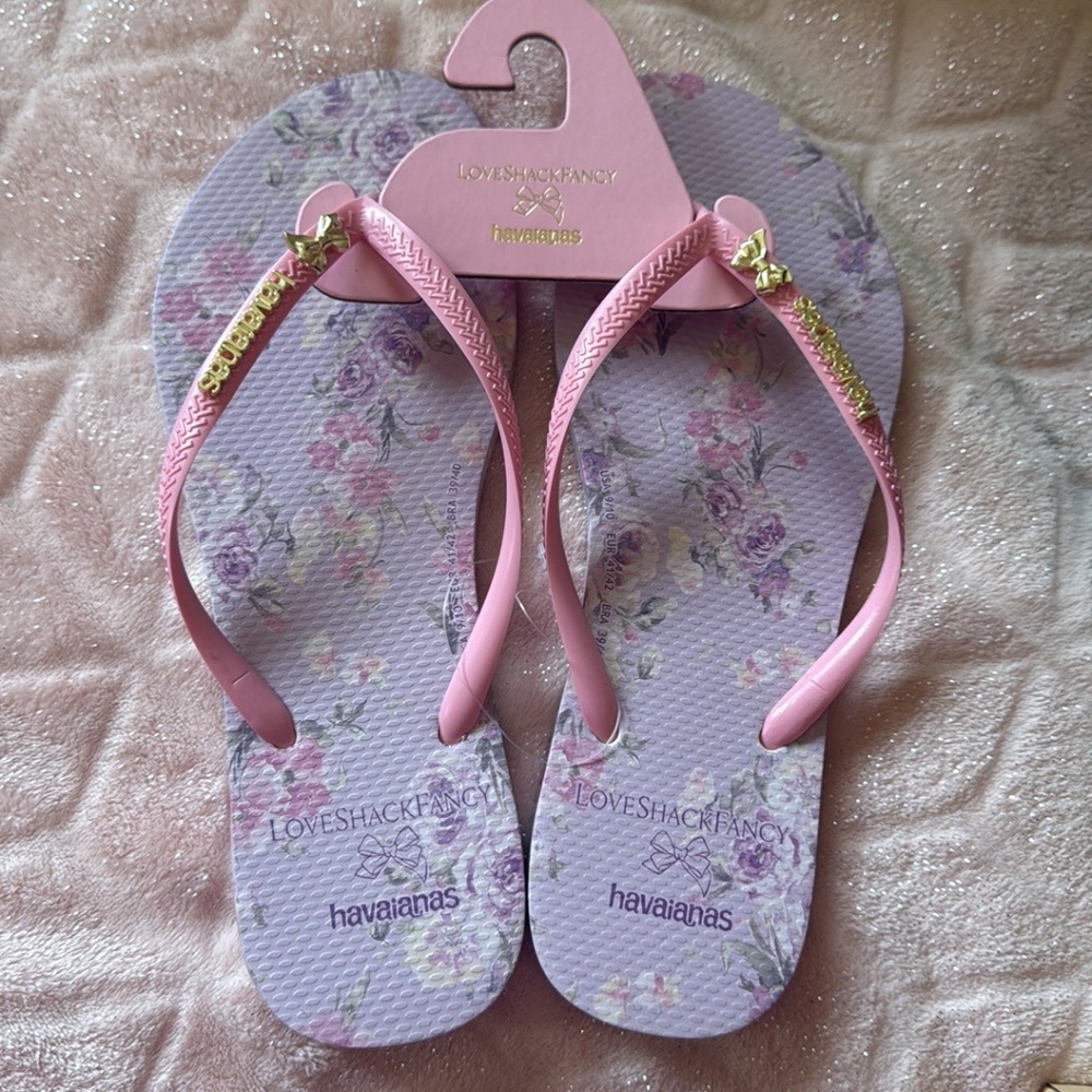 LoveShackFancy x Havaianas Sandals size 9/10 - Picture 3 of 7
